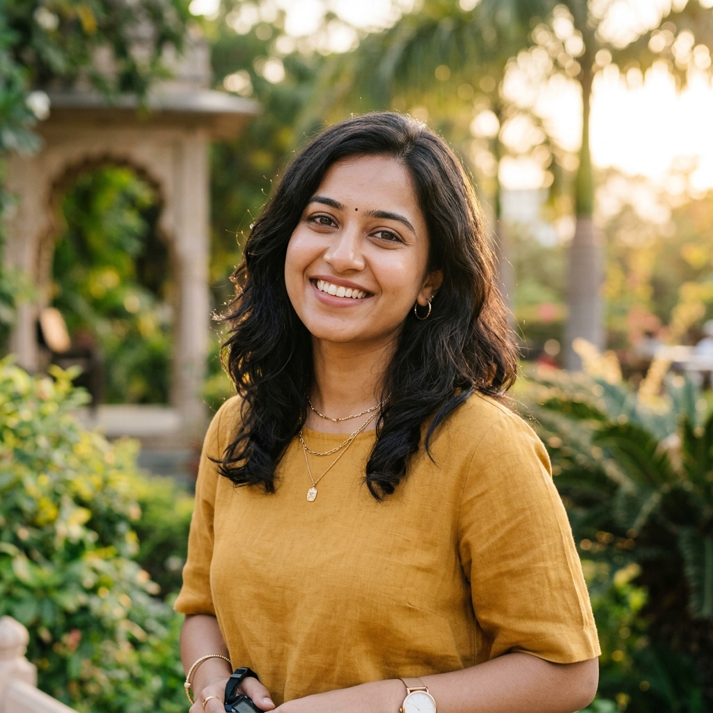 Sneha Sharma, Pocket Globe travel writer portrait